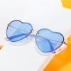 Lovely love rimless sunglasses; versatile women's decoration ins; same style; versatile; cut edge love glasses;